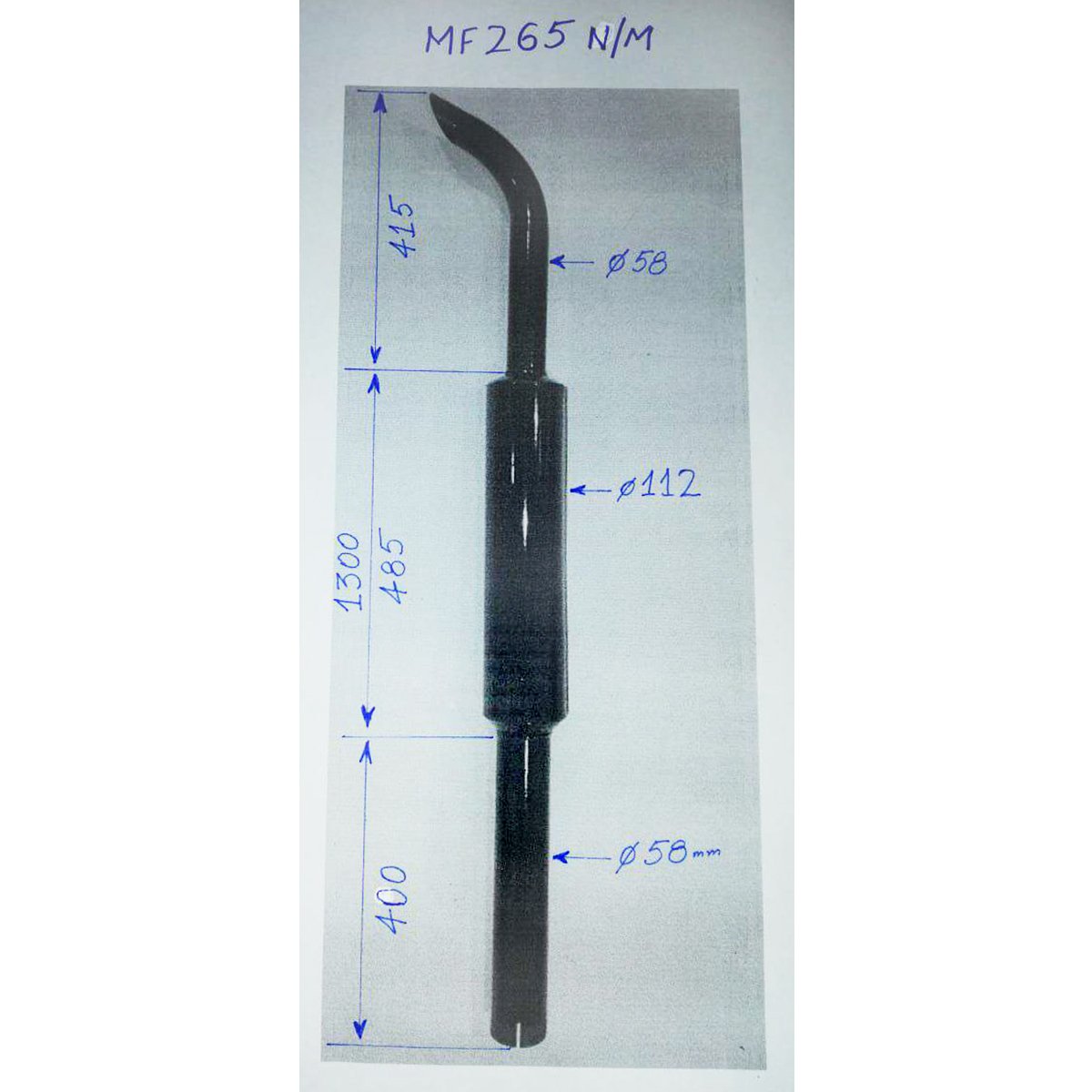 Toba esapament pentru Massey Ferguson 265 N/M
